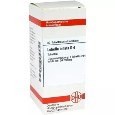 LOBELIA INFLATA D 4 tabletes, 80 kapsulas
