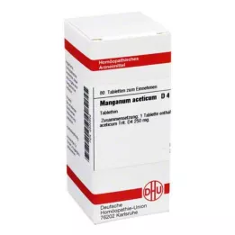 MANGANUM ACETICUM D 4 tabletes, 80 kapsulas