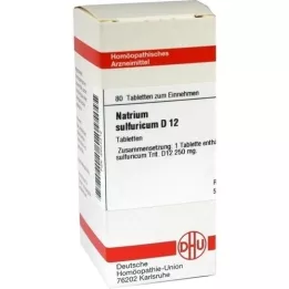 NATRIUM SULFURICUM D 12 tabletes, 80 kapsulas