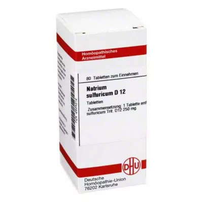 NATRIUM SULFURICUM D 12 tabletes, 80 kapsulas