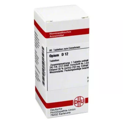 OPIUM D 12 tabletes, 80 kapsulas