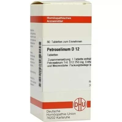 PETROSELINUM D 12 tabletes, 80 kapsulas