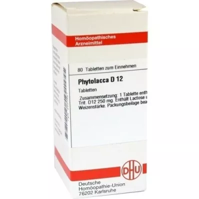 PHYTOLACCA D 12 tabletes, 80 kapsulas
