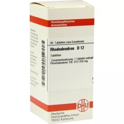RHODODENDRON D 12 tabletes, 80 kapsulas
