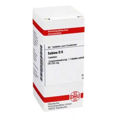 SABINA D 6 tabletes, 80 kapsulas