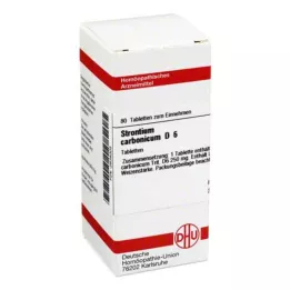 STRONTIUM CARBONICUM D 6 tabletes, 80 kapsulas