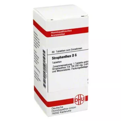 STROPHANTHUS D 6 tabletes, 80 kapsulas