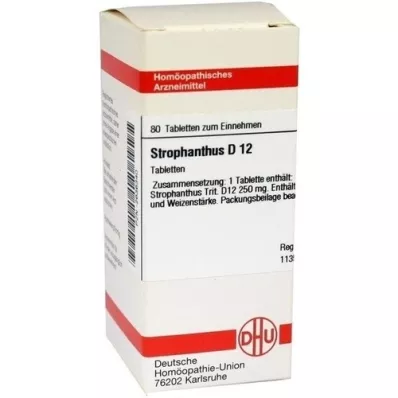 STROPHANTHUS D 12 tabletes, 80 kapsulas