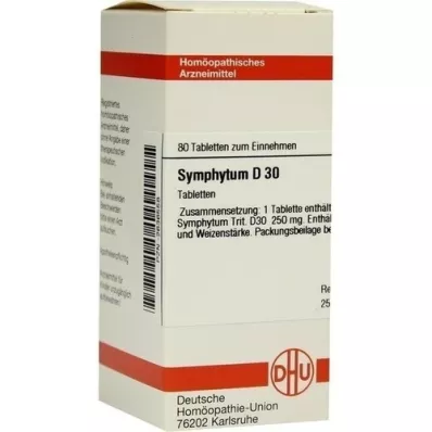 SYMPHYTUM D 30 tabletes, 80 kapsulas