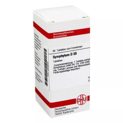 SYMPHYTUM D 30 tabletes, 80 kapsulas