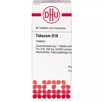 TABACUM D 10 tabletes, 80 kapsulas