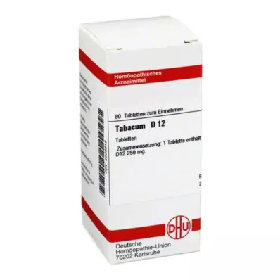 TABACUM D 12 tabletes, 80 kapsulas TABACUM D 12 tabletes, 80 kapsulas