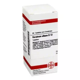VERATRUM ALBUM D 12 tabletes, 80 kapsulas