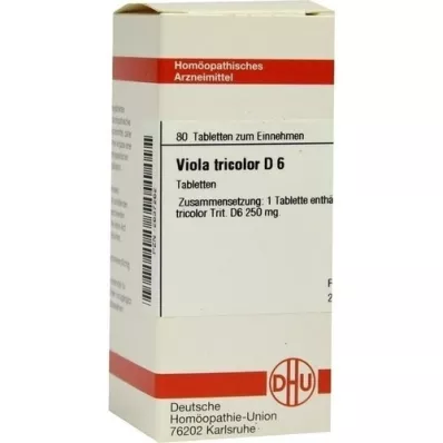 VIOLA TRICOLOR D 6 tabletes, 80 kapsulas