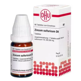 ZINCUM SULFURICUM D 6 tabletes, 80 kapsulas