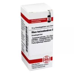 RHUS TOXICODENDRON D 10 globules, 10 g