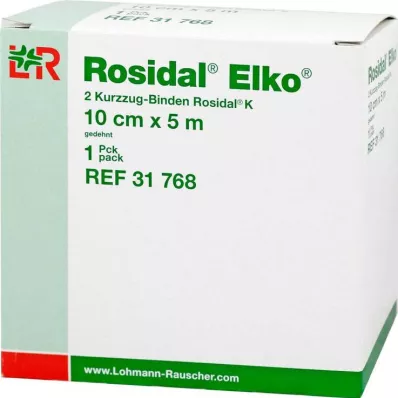 ROSIDAL Elko 10 cmx5 m īsa stiepuma pārsējs, 2 gab