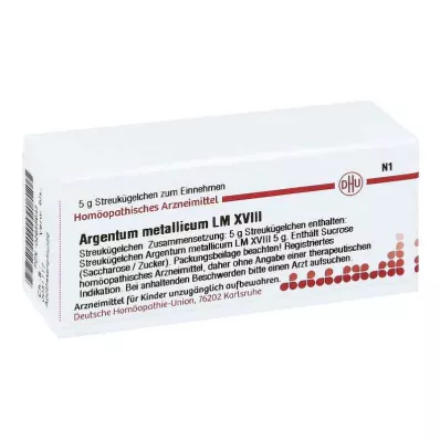 ARGENTUM METALLICUM LM XVIII Globules, 5 g