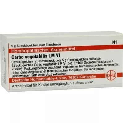 CARBO VEGETABILIS LM VI Globules, 5 g