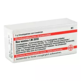 NUX VOMICA LM XVIII Globules, 5 g