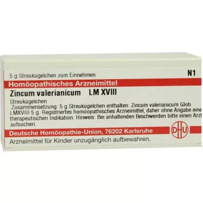 ZINCUM VALERIANICUM LM XVIII Globules, 5 g ZINCUM VALERIANICUM LM XVIII Globules, 5 g