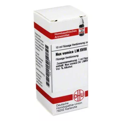 NUX VOMICA LM XVIII Atšķaidījums, 10 ml NUX VOMICA LM XVIII Atšķaidījums, 10 ml