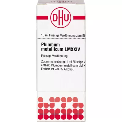 PLUMBUM METALLICUM LM XXIV Atšķaidījums, 10 ml