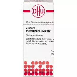 ZINCUM METALLICUM LM XXIV Atšķaidījums, 10 ml