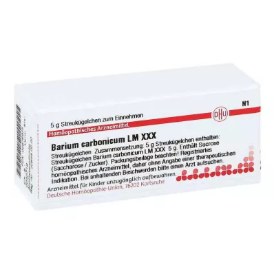 BARIUM CARBONICUM LM XXX Globules, 5 g BARIUM CARBONICUM LM XXX Globules, 5 g