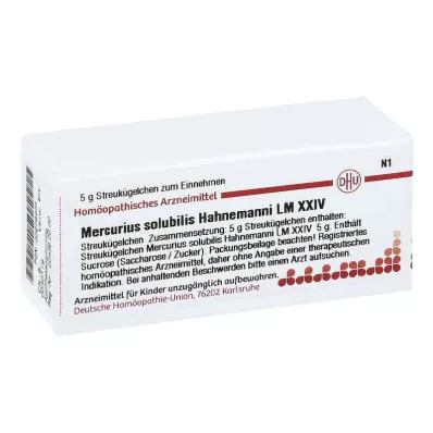 MERCURIUS SOLUBILIS Hahnemanni LM XXIV Globules, 5 g MERCURIUS SOLUBILIS Hahnemanni LM XXIV Globules, 5 g