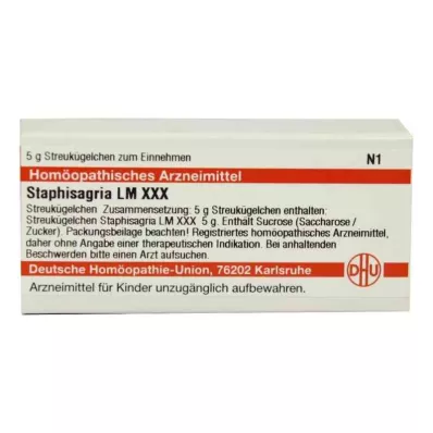 STAPHISAGRIA LM XXX Globules, 5 g STAPHISAGRIA LM XXX Globules, 5 g