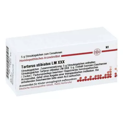 TARTARUS STIBIATUS LM XXX Globules, 5 g TARTARUS STIBIATUS LM XXX Globules, 5 g