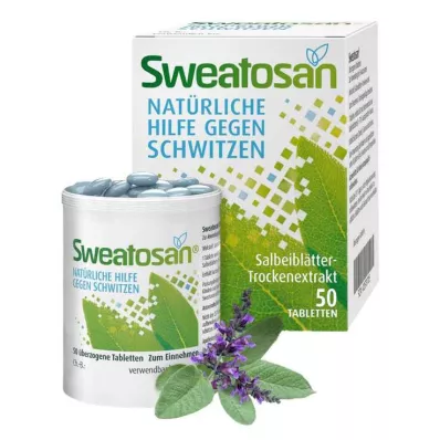 SWEATOSAN apvalkotās tabletes, 50 gab SWEATOSAN apvalkotās tabletes, 50 gab