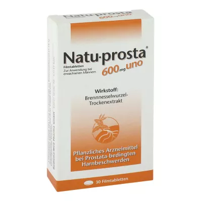 NATUPROSTA 600 mg uno apvalkotās tabletes, 30 gab