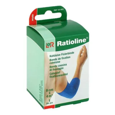 RATIOLINE akūts fiksācijas saistošs pārsējs 8 cmx4 m, zils, 1 gab RATIOLINE akūts fiksācijas saistošs pārsējs 8 cmx4 m, zils, 1 gab