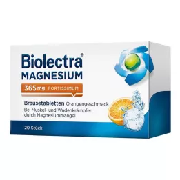 BIOLECTRA Magnijs 365 mg Fortissimum Orange, 20 kapsulas