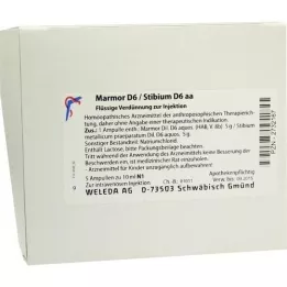 MARMOR D 6/Stibium D 6 aa ampulas, 5X10 ml