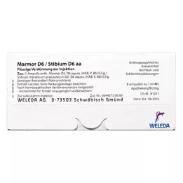 MARMOR D 6/Stibium D 6 aa ampulas, 50X10 ml