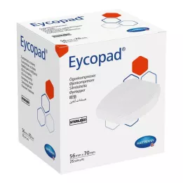 EYCOPAD Acu kompreses 56x70 mm, sterilas, 25 gab
