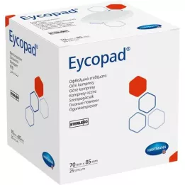 EYCOPAD Acu kompreses 70x85 mm sterilas, 25 gab