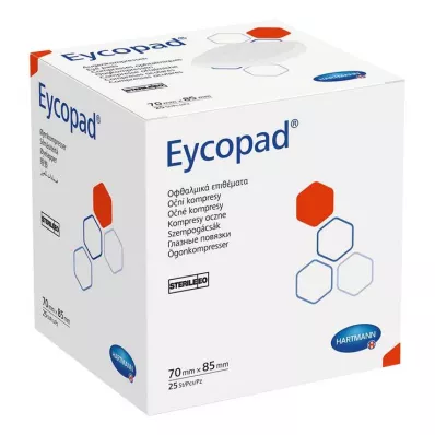 EYCOPAD Acu kompreses 70x85 mm sterilas, 25 gab EYCOPAD Acu kompreses 70x85 mm sterilas, 25 gab
