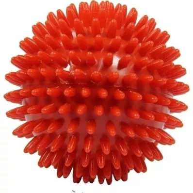 MASSAGEBALL Eža bumba 9 cm sarkana, 1 gab