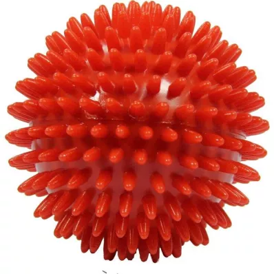 MASSAGEBALL Eža bumba 9 cm sarkana, 1 gab