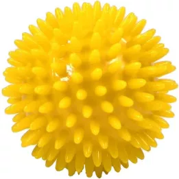 MASSAGEBALL Eža bumba 8 cm dzeltena, 1 gab