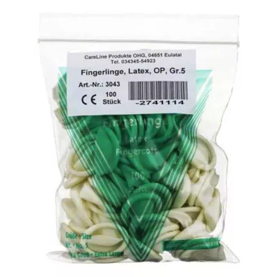 FINGERLING Latekss OP 5 izmērs, 100 gab FINGERLING Latekss OP 5 izmērs, 100 gab