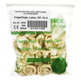 FINGERLING Latekss OP 4 izmērs, 100 gab