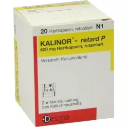 KALINOR retard P 600 mg cietās kapsulas, 20 gab