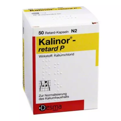 KALINOR retard P 600 mg cietās kapsulas, 50 gab KALINOR retard P 600 mg cietās kapsulas, 50 gab