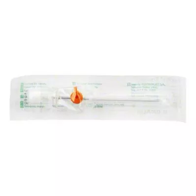 VASOFIX Brūna adata 14 G 50 mm oranža, 1 gab VASOFIX Brūna adata 14 G 50 mm oranža, 1 gab