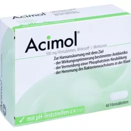 ACIMOL ar pH testa sloksnītēm apvalkotām tabletēm, 48 gab
